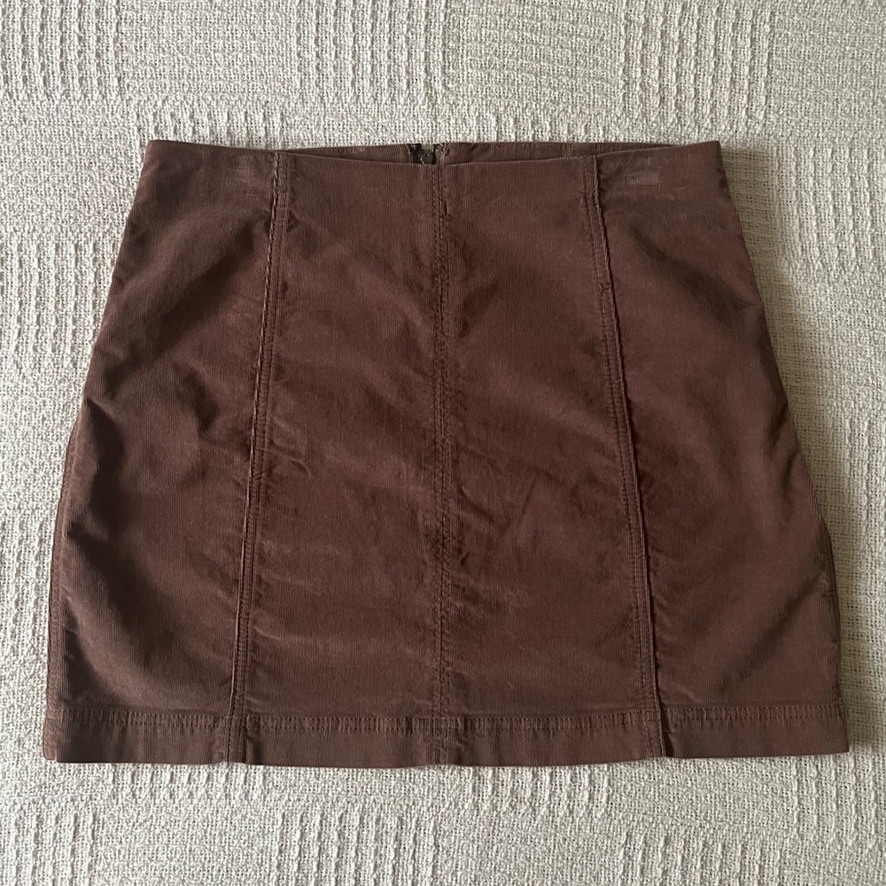 Corduroy Free People Mini Skirt